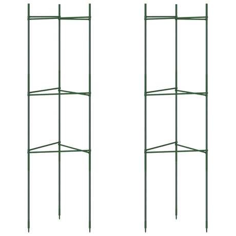 Vidaxl tomatbur 2 stk 116 cm stål og polypropylen