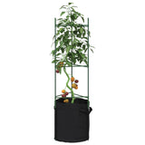 Vidaxl tomatbur med plantepose 2 stk 116 cm stål og polypropylen