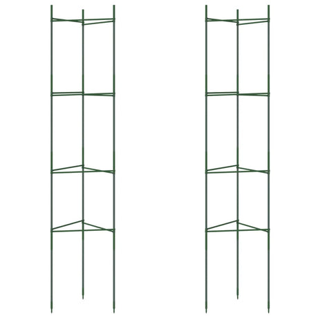 Vidaxl tomatbur 2 stk 154 cm stål og polypropylen