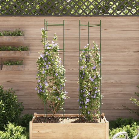 Vidaxl tomatbur 2 stk 154 cm stål og polypropylen