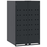 Vidaxx opbevaringsplads til enkelt affaldsbeholder antracit 69x79x117 cm stål