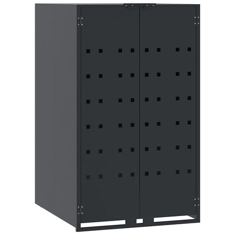 Vidaxx opbevaringsplads til enkelt affaldsbeholder antracit 69x79x117 cm stål