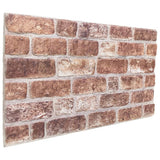 VidaXL vægpaneler 10 stk 3d 100x50 cm eps brun
