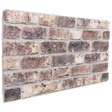 VidaXL Vægpaneler 10 stk 3D 100x50 cm EPS mørkebrun