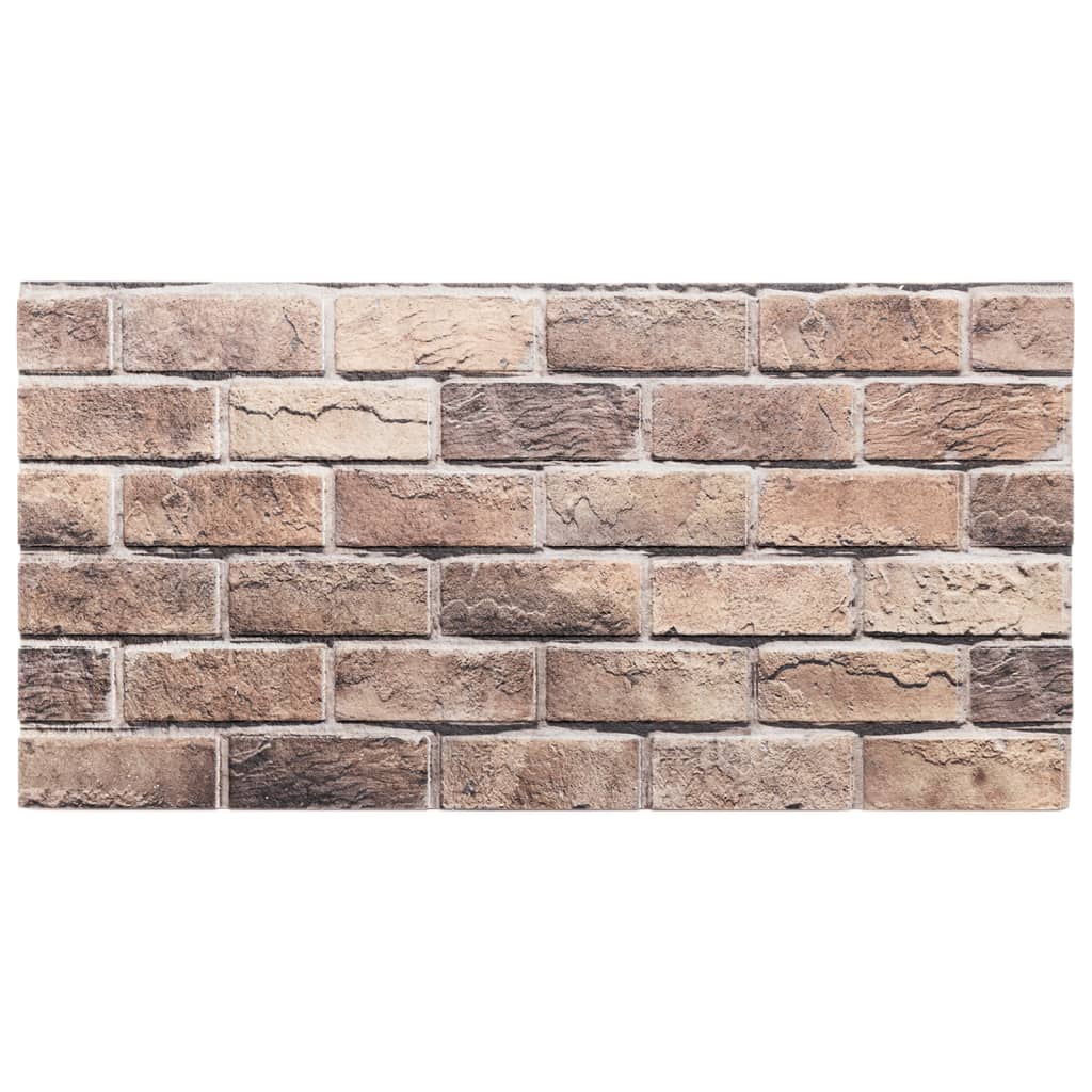 VidaXL Vægpaneler 10 stk 3D 100x50 cm EPS brun