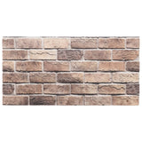 VidaXL Vægpaneler 10 stk 3D 100x50 cm EPS brun