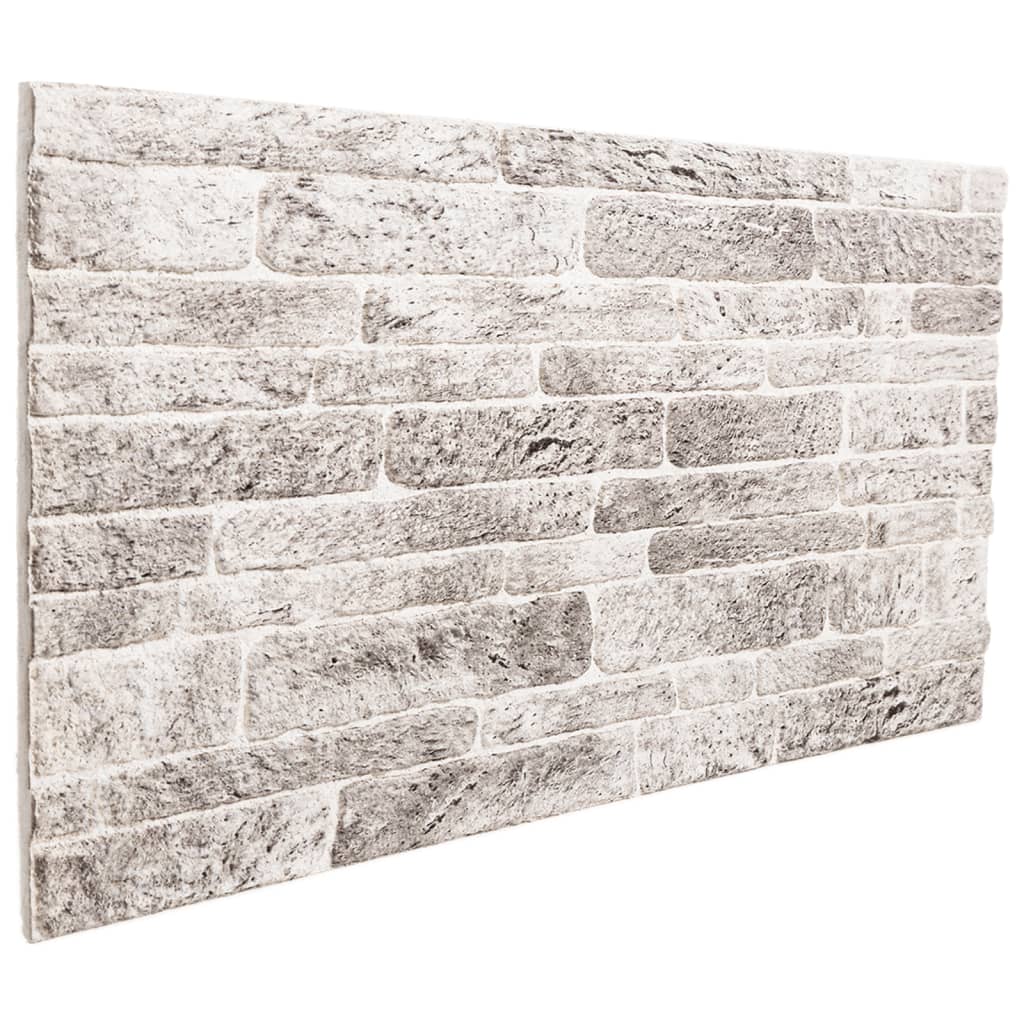 VidaXL vægpaneler 10 stk 3d 100x50 cm eps lysegrå