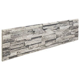 Vidaxx vægpaneler 14 stk 3d 100x25 cm eps lysegrå