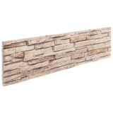 Vidaxx vægpaneler 14 stk 3d 100x25 cm eps brun