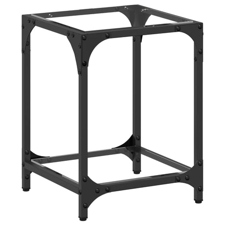 Vidaxl salontafel met transparant glazen blad 30x30x40 cm staal