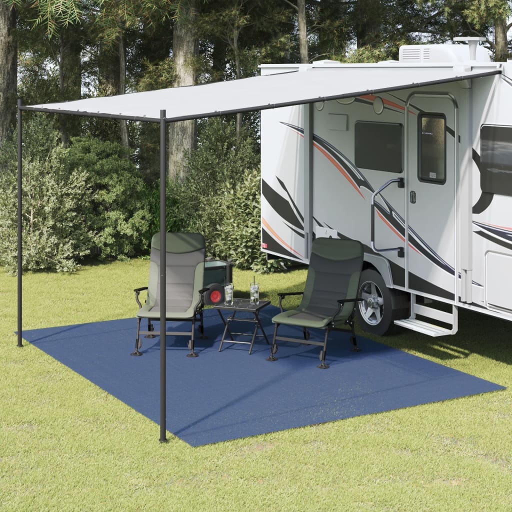 VidaXL Campingtæppe 4x3 m blåt