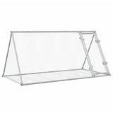 Vidaxxl kaninbur 200x105x91 cm galvaniseret stål sølvfarvet