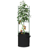Vidaxl tomatbure med plantepose 6 stk 116 cm stål og polypropylen