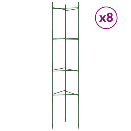 Vidaxl tomatbur 8 stk 154 cm stål og polypropylen
