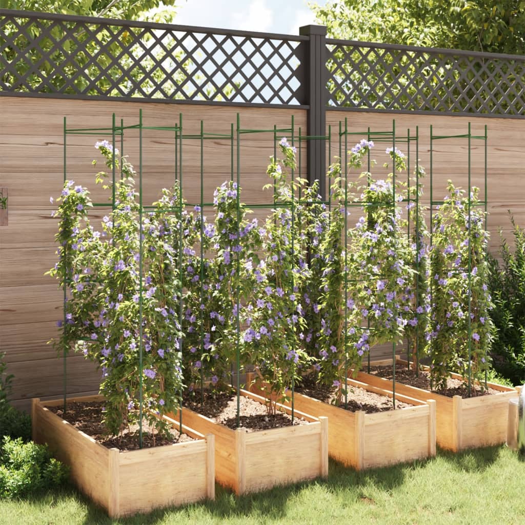 Vidaxl tomatbur 8 stk 154 cm stål og polypropylen