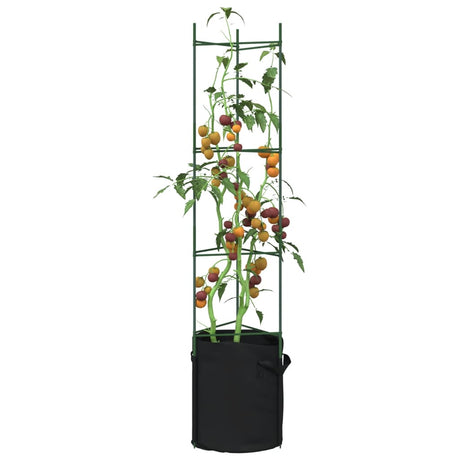 VidaXL Tomatbure med plantepose 8 stk 154 cm stål og polypropylen