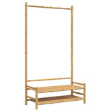 VidaXL tøjstativ med hylder 103x40x183 cm bambus