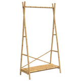 Vidaxx tøjstativ med hylde 102x50x190 cm bambus