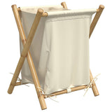 VidaXL vasketøjskurv 45x55x63,5 cm bambus creme hvid
