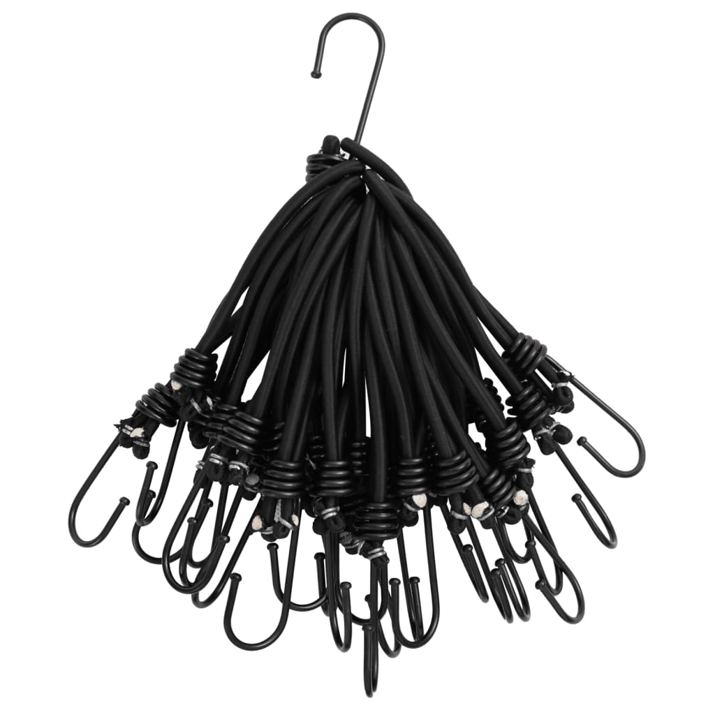 Vidaxl spændelastik med kroge 25 stk 17 cm