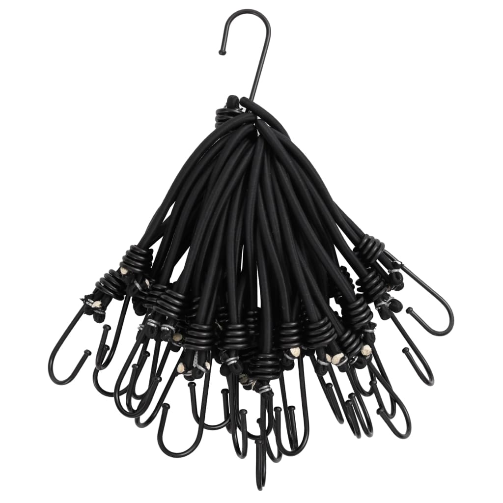 Vidaxl spændelastik med kroge 50 stk 17 cm