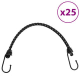 Vidaxl spændelastikker med reflekterende strimler og kroge 25 stk 46 cm