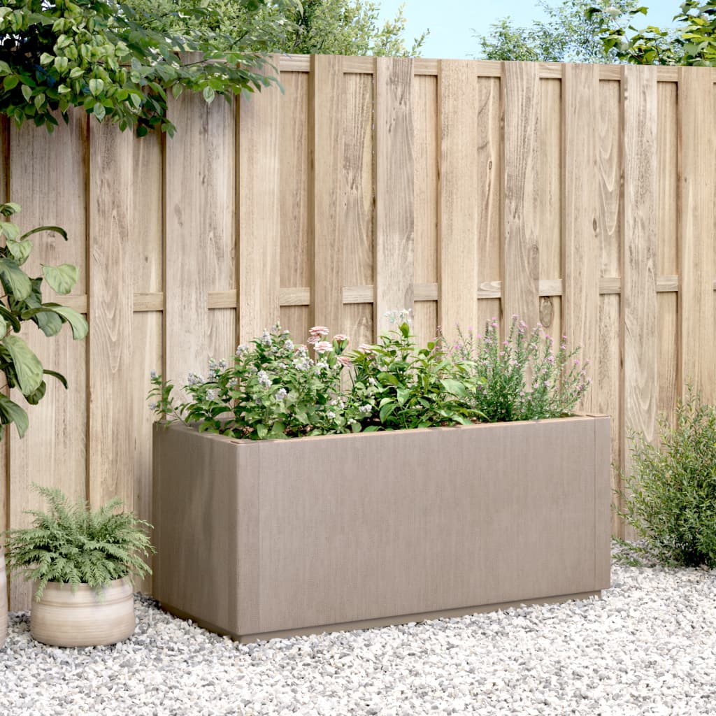 Vidaxx plantekasse 80x36x35 cm polypropylen lysebrun