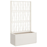 Vidaxx plantekasse med espalier 80x36x140 cm polypropylen hvid
