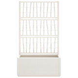 Vidaxx plantekasse med espalier 80x36x140 cm polypropylen hvid