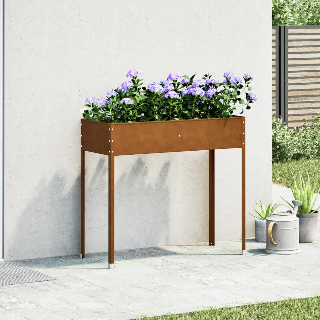 Vidaxx plantekasse 100,5x40,5x90 cm vejrbestandigt stål