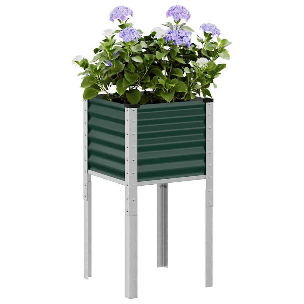 Vidaxx plantekasse grøn 45x45x88 cm stål