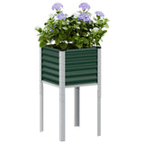 Vidaxx plantekasse grøn 45x45x88 cm stål