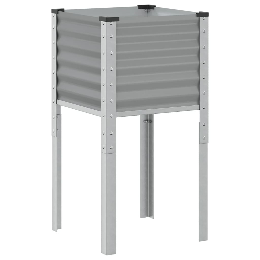 Vidaxx plantekasse 45x45x88 cm stålgrå