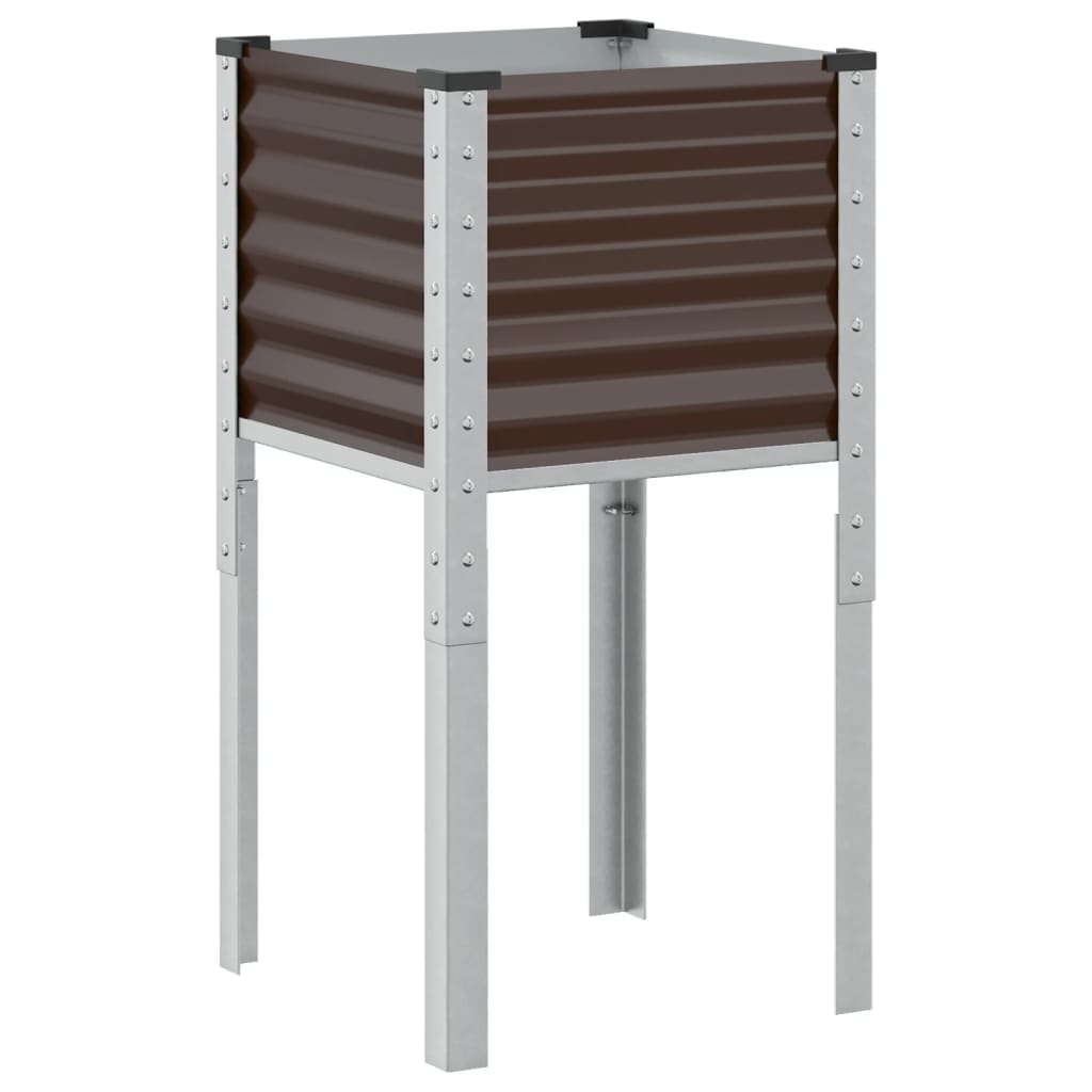Vidaxx plantekasse brun 45x45x88 cm stål