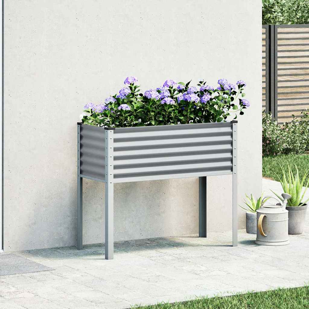 Vidaxx plantekasse 100x45x90 cm stålgrå