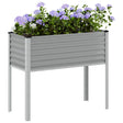 Vidaxx plantekasse 100x45x90 cm stålgrå