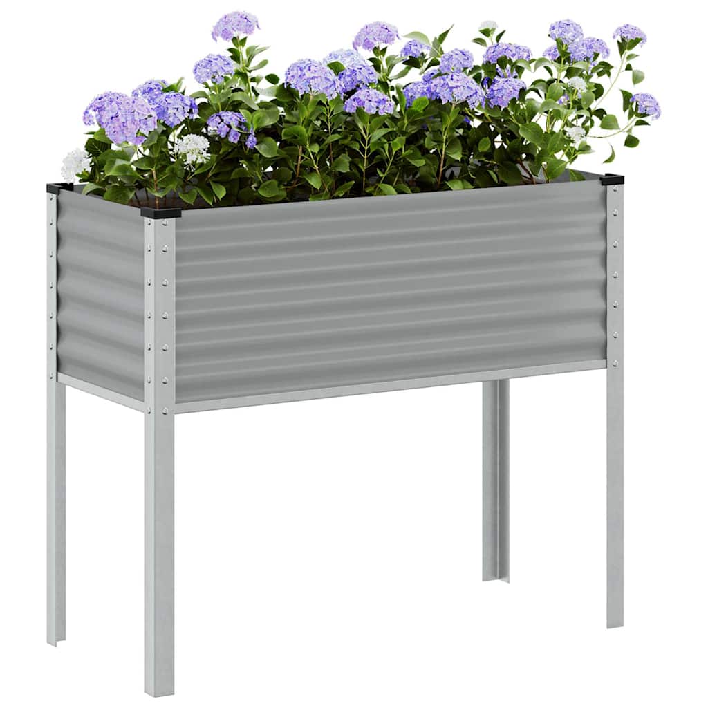Vidaxx plantekasse 100x45x90 cm stålgrå