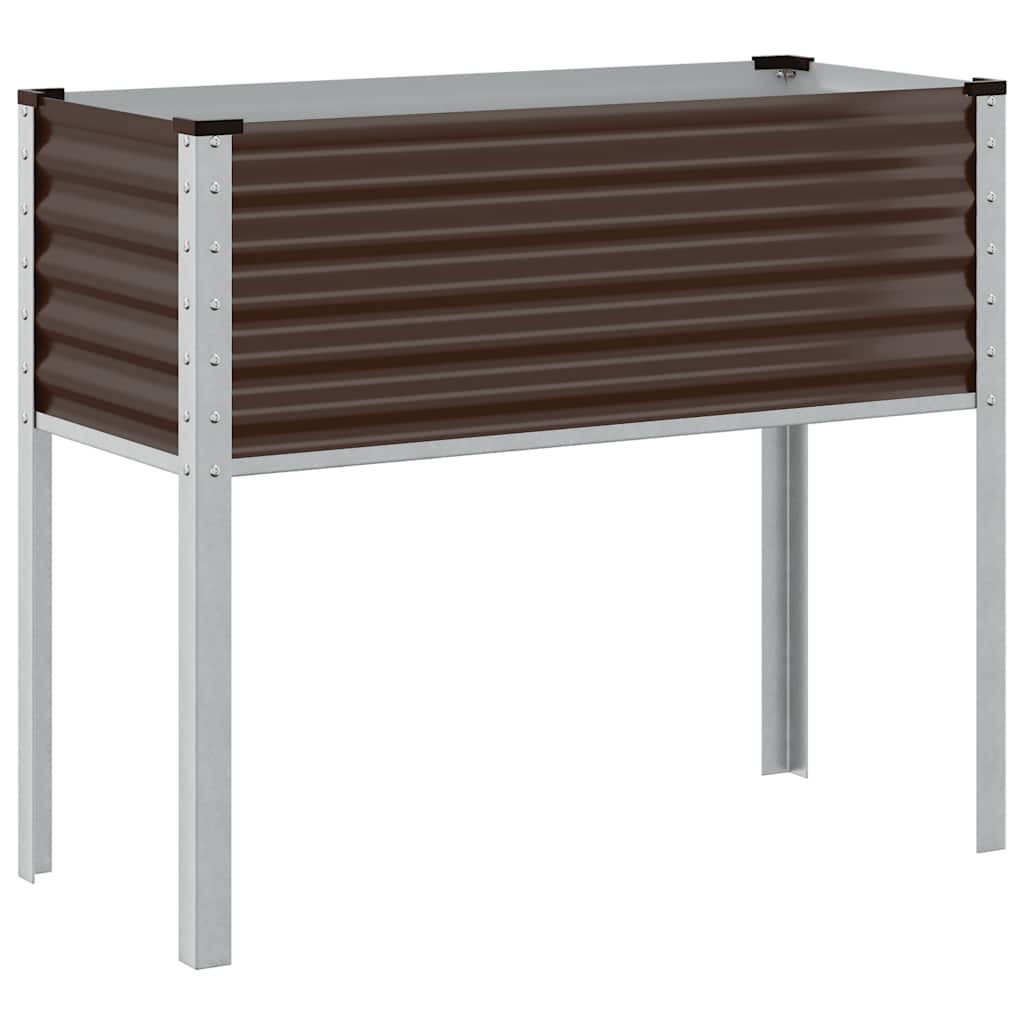 Vidaxx plantekasse brun 100x45x90 cm stål