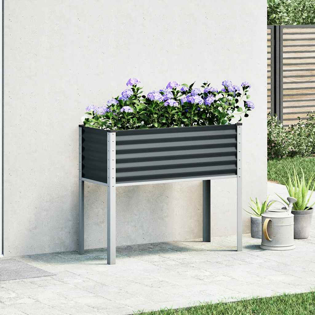 Vidaxx plantekasse antracit 100x45x90 cm stål