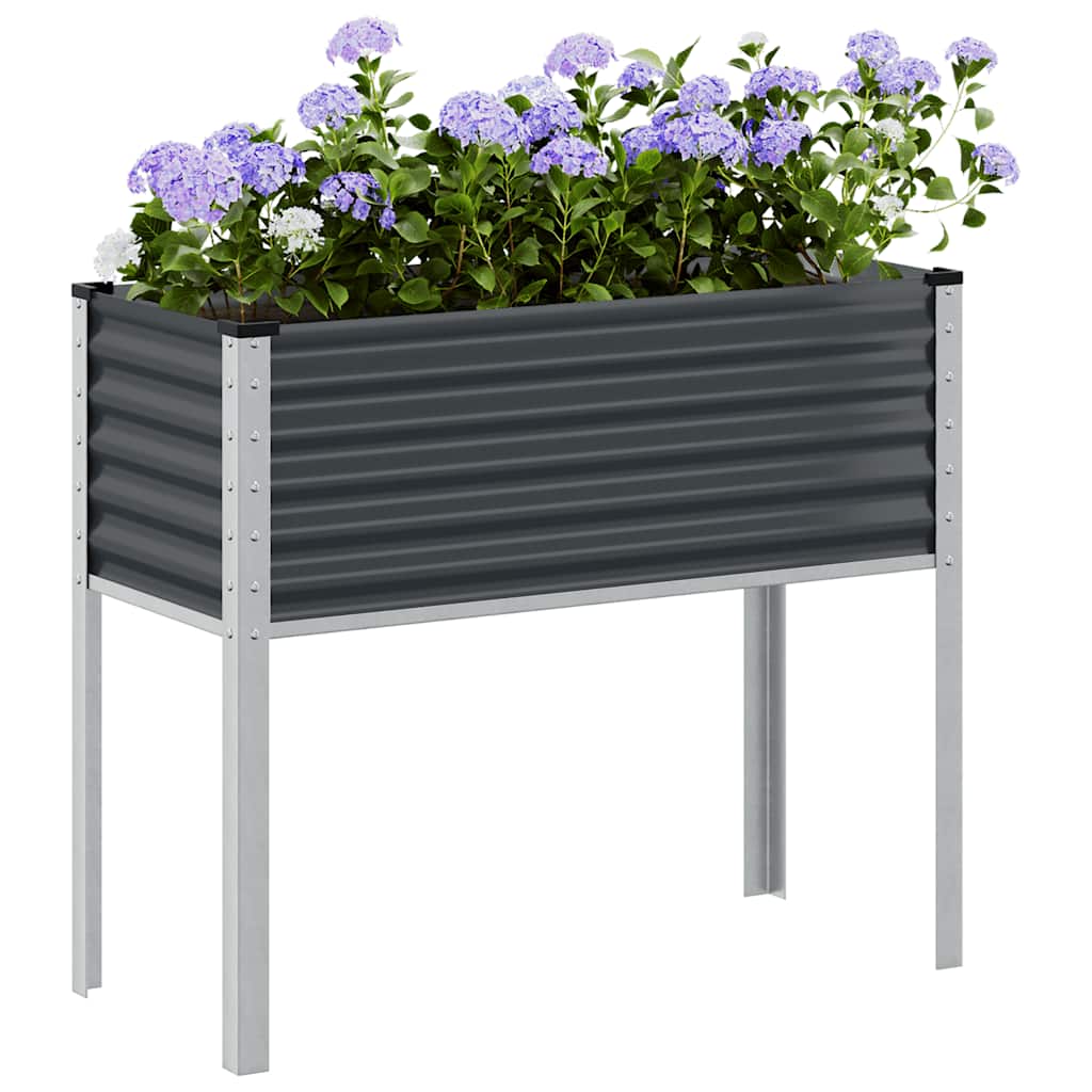 Vidaxx plantekasse antracit 100x45x90 cm stål