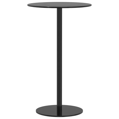 Vidaxl tuintafel rond ø60x105 cm staal zwart