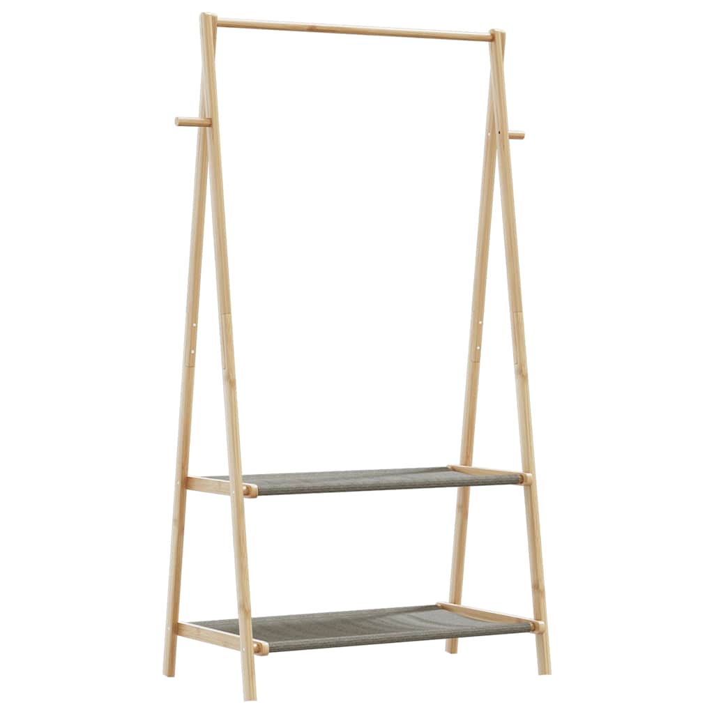 Vidaxx tøjstativ med hylder 96x45,5x150,5 cm bambus