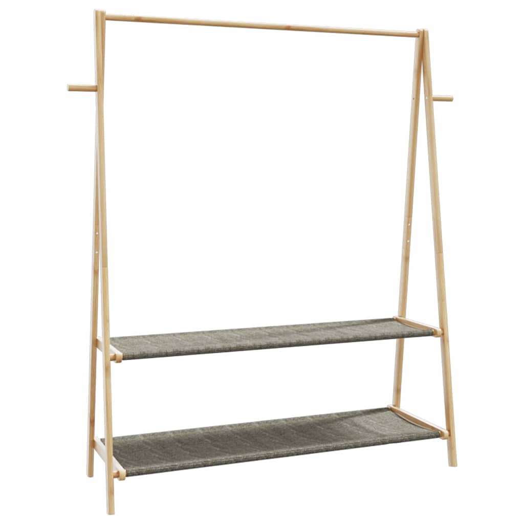 Vidaxx tøjstativ med hylder 132x45,5x150,5 cm bambus
