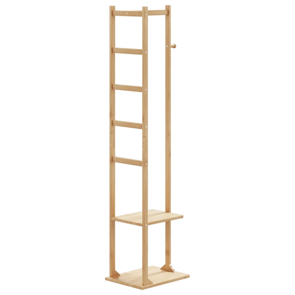 Vidaxx knagerække med kroge og hylder 38,5x30x156 cm bambus