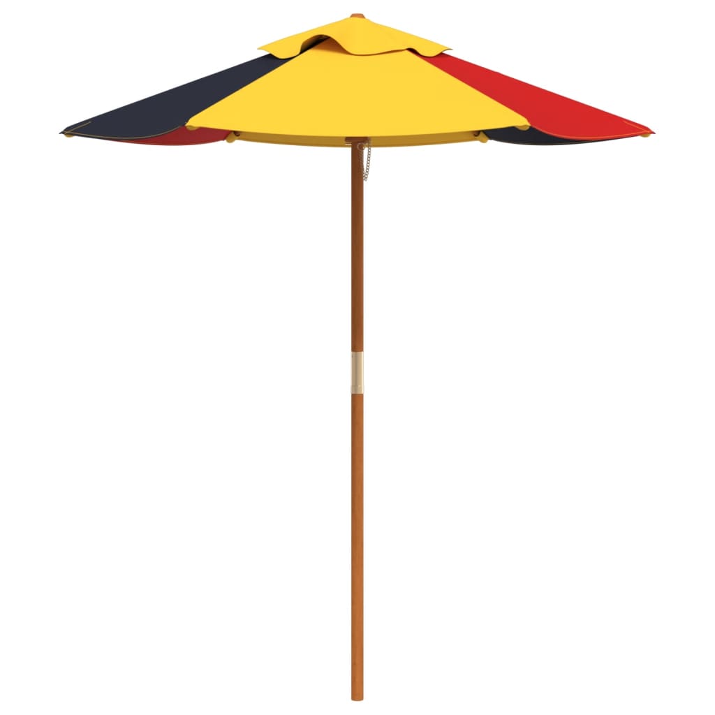 VidaXL parasol til børn med træstang ø120x140 cm