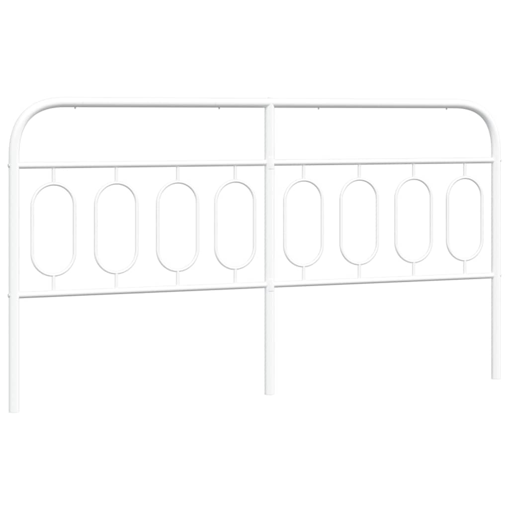 Vidaxl vervangend hoofdbord 193 cm metaal wit
