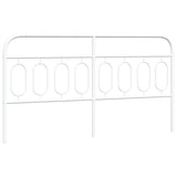 Vidaxl vervangend hoofdbord 193 cm metaal wit