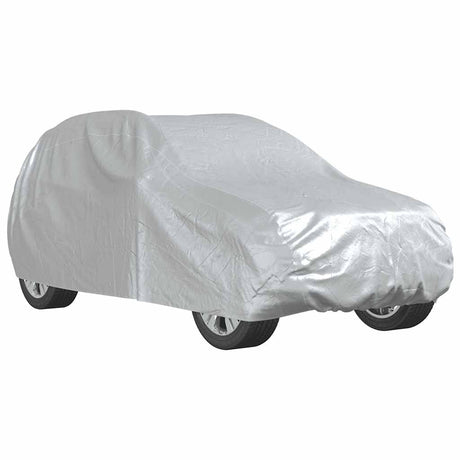 Vidaxxl autocover til SUV med spænderemme, helt sølvfarvet