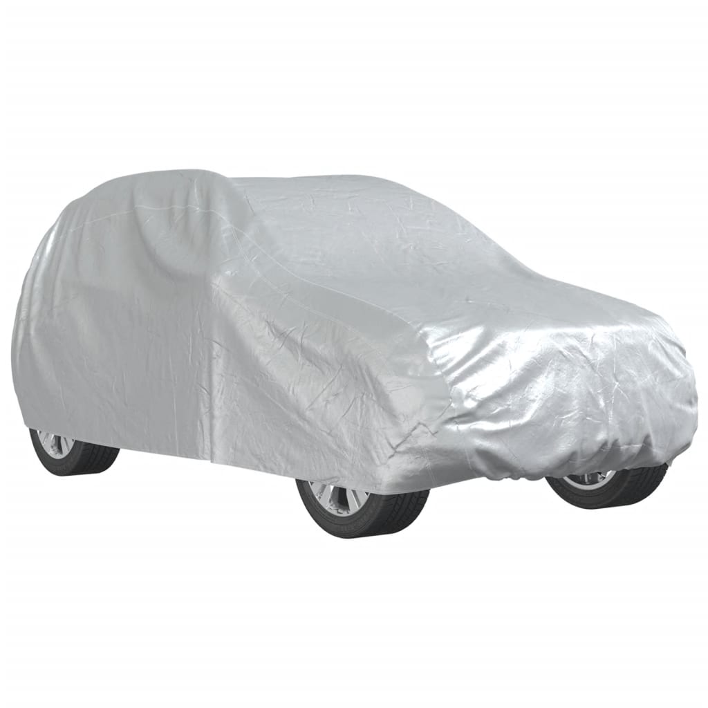 Vidaxxl autocover til SUV med spænderemme, helt sølvfarvet
