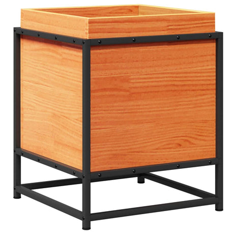 Vidaxx plantekasse 40x40x50 cm massiv fyrretræ, vask brun